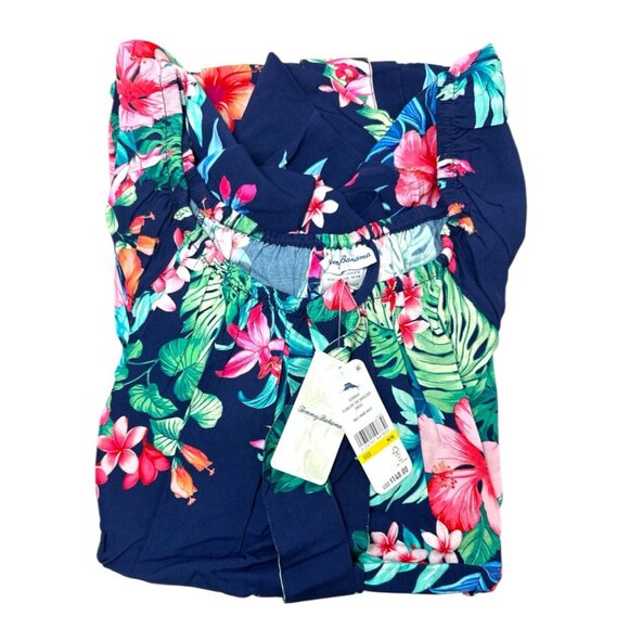 Tommy Bahama Womens Blue Island Flora Cover up Dress Sz M NEW - Picture 3 of 7